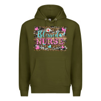 Army Green blessed nurse Premium Hoodie - BarkalooDesign