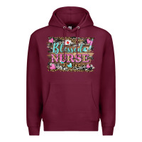 Burgundy blessed nurse Premium Hoodie - BarkalooDesign