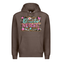 Coffee blessed nurse Premium Hoodie - BarkalooDesign