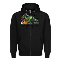 Black T-Rex Trick Rawr Treat Zipper Hoodie - RanaPortraitStore
