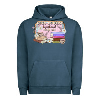 Pigment Midnight Navy cozy bookish weekend ticket Urban Hoodie - MaliasSmallBusiness