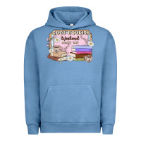 Pigment Pebble Blue cozy bookish weekend ticket Urban Hoodie - MaliasSmallBusiness