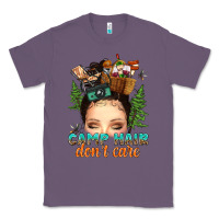 Lavender messy bun camp hair dont care Classic Tee - texasbilliewilder