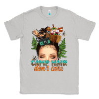 Moon Dust messy bun camp hair dont care Classic Tee - texasbilliewilder