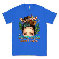 True Royal messy bun camp hair dont care Classic Tee - texasbilliewilder