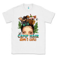 White messy bun camp hair dont care Classic Tee - texasbilliewilder