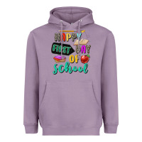 Lavender happy first day of school Heavyweight Hoodie - Zillion Design Studio