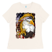 Bone american mullet   eagle Ladies Tee - BarkalooDesign