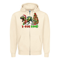 Sandshell t rex x mas mood Zipper Hoodie - RanaPortraitStore