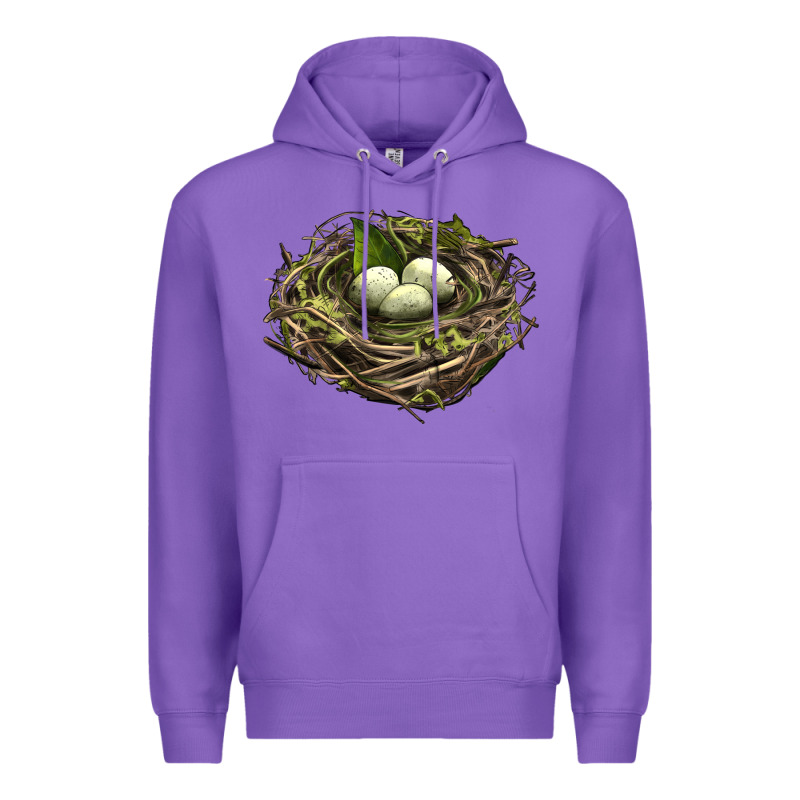Bird Nest With Eggs Premium Hoodie by LillyAllenDesigns | Teevron
