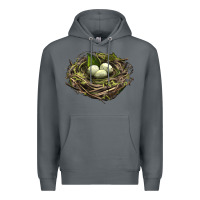 Rock Bird Nest With Eggs Premium Hoodie - LillyAllenDesigns