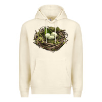 Sandshell Bird Nest With Eggs Premium Hoodie - LillyAllenDesigns