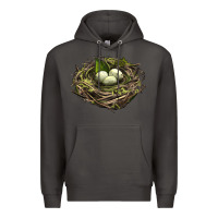 Smoke Bird Nest With Eggs Premium Hoodie - LillyAllenDesigns
