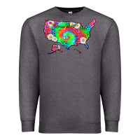 Charcoal Heather lgbtq america map Premium Sweatshirt - HRA Design Shop