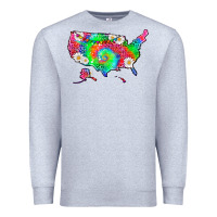 Heather Grey lgbtq america map Premium Sweatshirt - HRA Design Shop