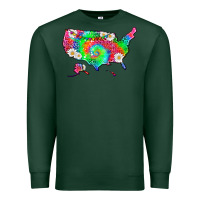 Sports Green lgbtq america map Premium Sweatshirt - HRA Design Shop