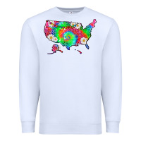 White lgbtq america map Premium Sweatshirt - HRA Design Shop