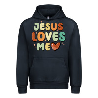 Navy jesus loves me Urban Hoodie - MaliasSmallBusiness