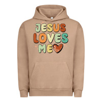 Pigment Burro jesus loves me Urban Hoodie - MaliasSmallBusiness