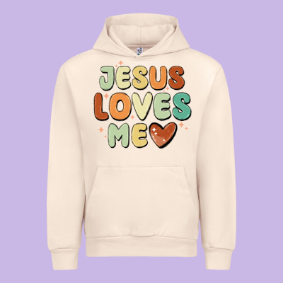 Jesus Loves Me Urban Hoodie Designed By Maliassmallbusiness