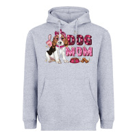 Heather Grey dog mom Heavyweight Hoodie - Zillion Design Studio
