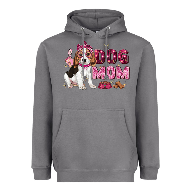 Dog Mom Heavyweight Hoodie by Zillion Design Studio | Teevron