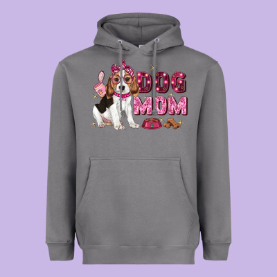 Dog Mom Heavyweight Hoodie Designed By Zillion Design Studio