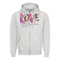 Dove Grey love like jesus Zipper Hoodie - texasbilliewilder