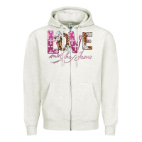 Oatmeal Heather love like jesus Zipper Hoodie - texasbilliewilder