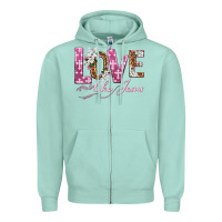 Seafoam love like jesus Zipper Hoodie - texasbilliewilder