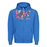 True Royal love like jesus Zipper Hoodie - texasbilliewilder