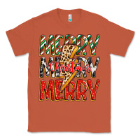 Copper merry christmas lightning bolt Classic Tee - Zillion Design Studio