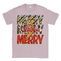 Lilac merry christmas lightning bolt Classic Tee - Zillion Design Studio