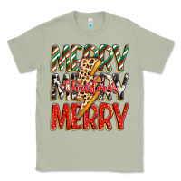 Matcha merry christmas lightning bolt Classic Tee - Zillion Design Studio