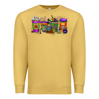 Antique Gold Halloween Coffee Drink Premium Sweatshirt - RacoonDesign