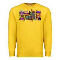 Lemon Halloween Coffee Drink Premium Sweatshirt - RacoonDesign