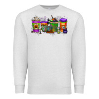 Oatmeal Heather Halloween Coffee Drink Premium Sweatshirt - RacoonDesign