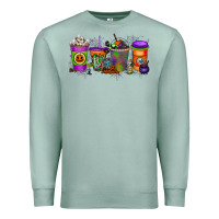 Seafoam Halloween Coffee Drink Premium Sweatshirt - RacoonDesign
