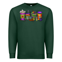 Sports Green Halloween Coffee Drink Premium Sweatshirt - RacoonDesign