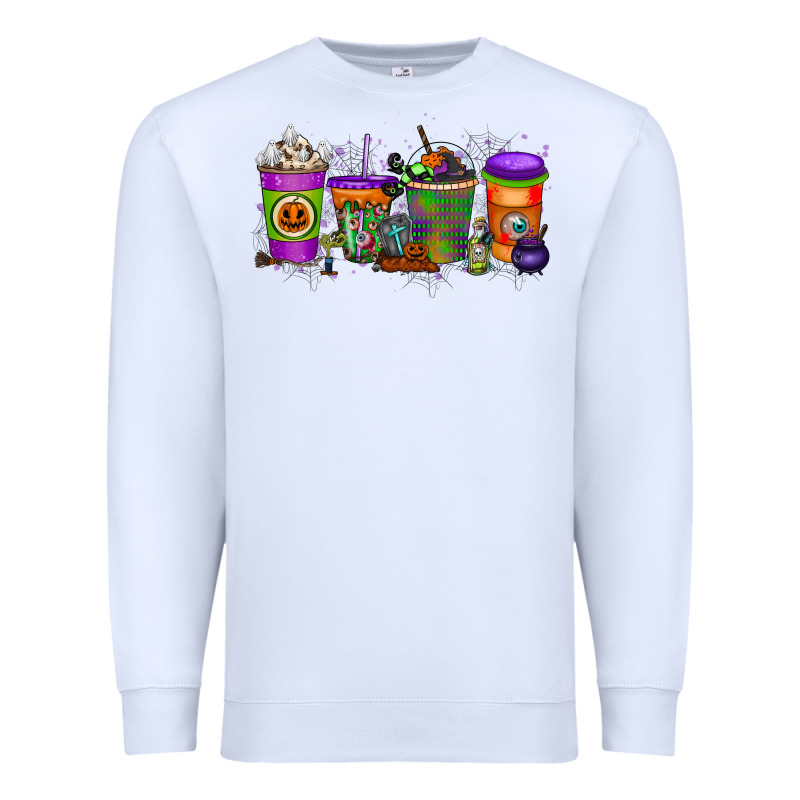 Halloween Coffee Drink Premium Sweatshirt by RacoonDesign | Teevron