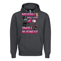 Smoke minding my own small business Zipper Hoodie - texasbilliewilder