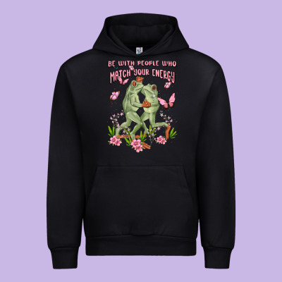 Be With People Who Match Your Energy Urban Hoodie Designed By Maliassmallbusiness