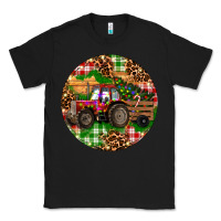 Black Christmas Farm Red Tractor Classic Tee - RanaPortraitStore