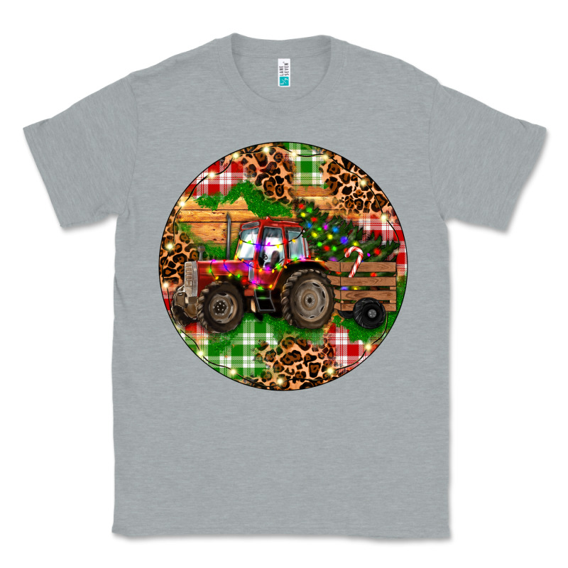 Christmas Farm Red Tractor Classic Tee by RanaPortraitStore | Teevron