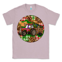 Lilac Christmas Farm Red Tractor Classic Tee - RanaPortraitStore