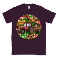 Plum Christmas Farm Red Tractor Classic Tee - RanaPortraitStore
