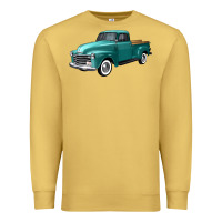 Antique Gold western truck left 34 view Premium Sweatshirt - FaDigitalArtStudio