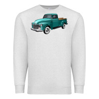Oatmeal Heather western truck left 34 view Premium Sweatshirt - FaDigitalArtStudio