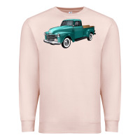 Pale Pink western truck left 34 view Premium Sweatshirt - FaDigitalArtStudio