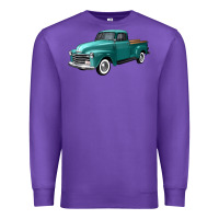 Purple western truck left 34 view Premium Sweatshirt - FaDigitalArtStudio